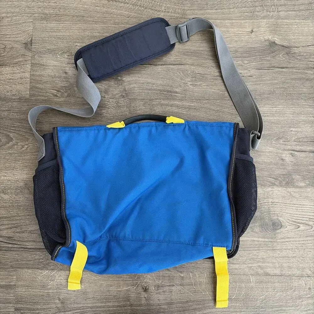 Lands End Kids Laptop Messenger Bag Blue 15